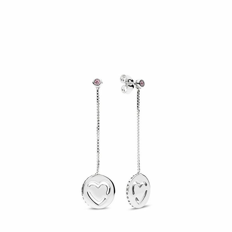 Pandora Pure Love Dangle Earrings Silver Egypt YR1097485